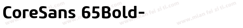 CoreSans 65Bold字体转换